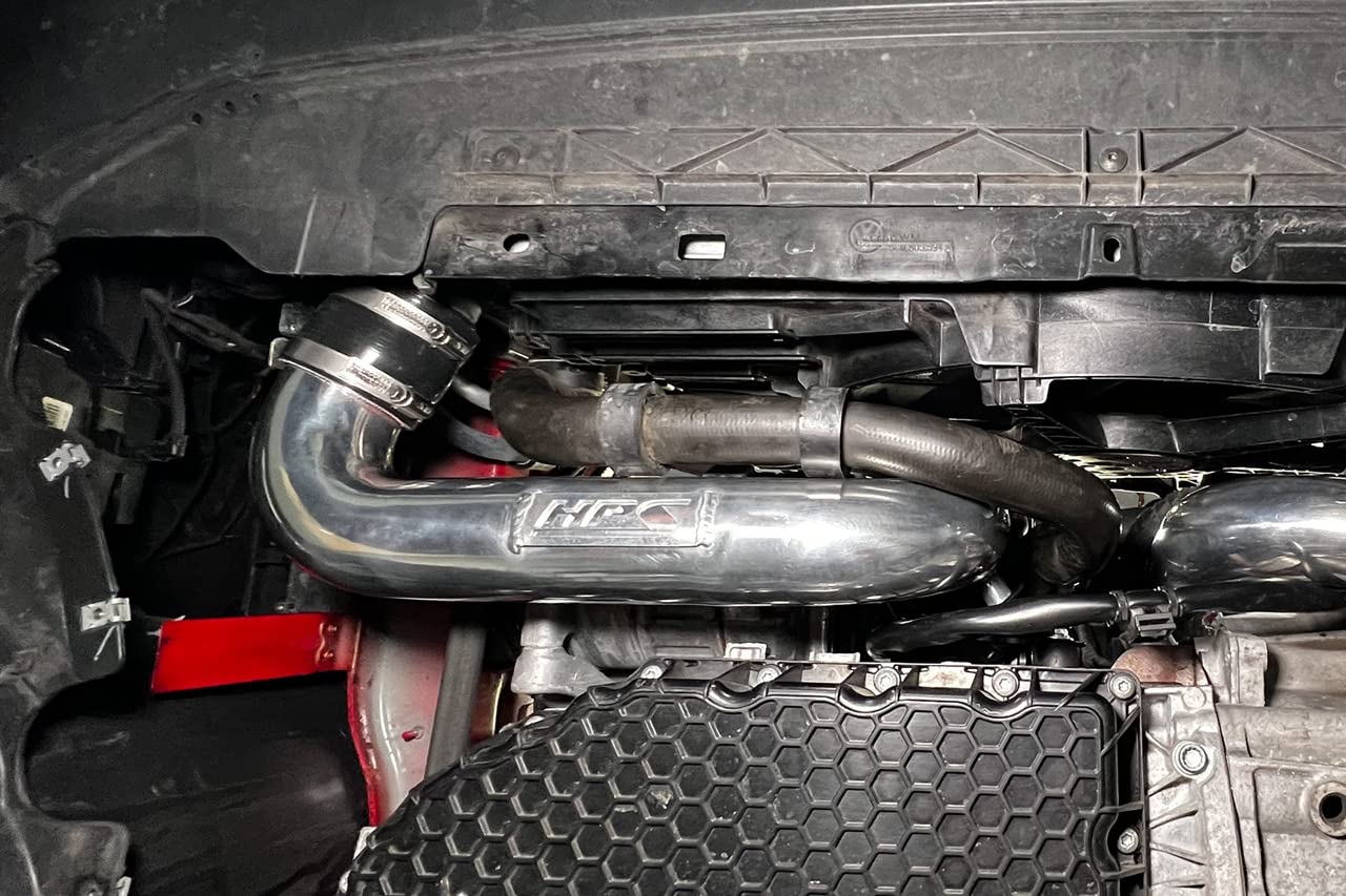 2.5" HPS Performance Black Intercooler Cold Side Charge Pipe Compatible for 2015-2020 Audi A3 Quattro S3 2015-2019 Vokswagen VW Golf 2015-2021 GTI Jetta Turbo 1.8T 2.0T, 17-129WB