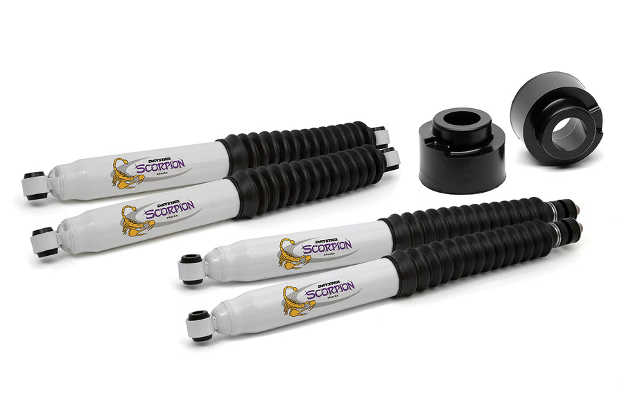 2.5" Daystar Leveling Kit Front & Tuff Country Shocks Compatible with/Replacement for 2005-2019 Ford F250 4WD