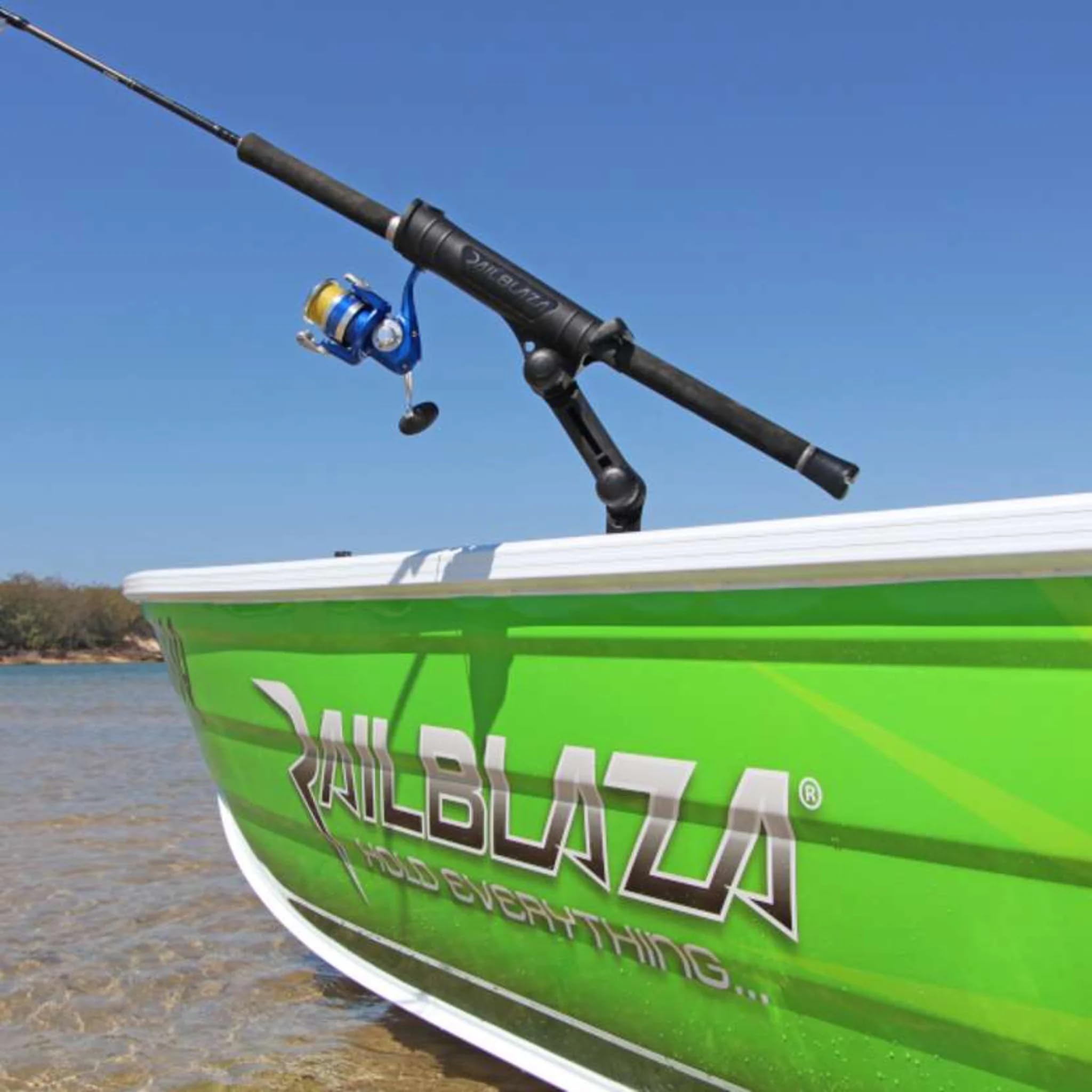 Fishing Rod Holder Extender RAILBLAZA for Boats, Kayaks, Inflatable Dinghy, and More