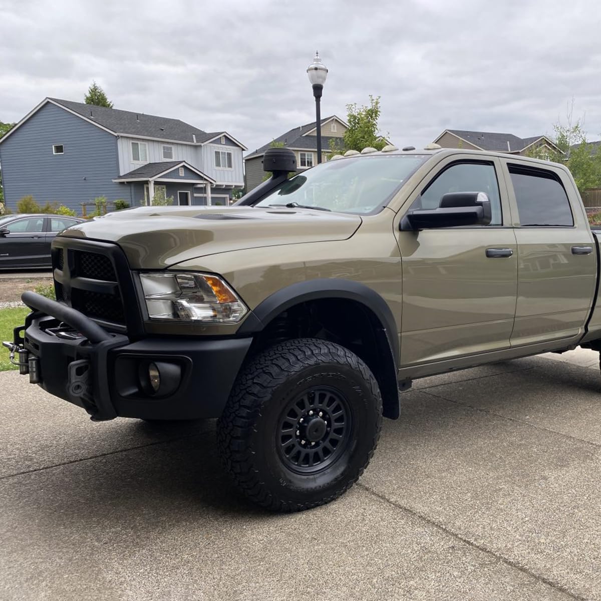 Euro Light Smoke Spec-D Tuning Quad Headlights Compatible with 2009-2018 Dodge Ram 1500