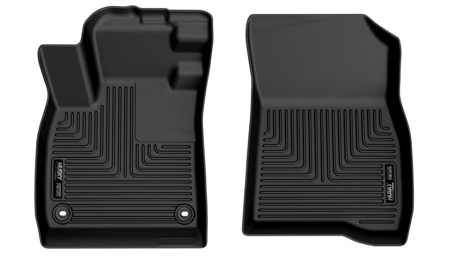 Weatherbeater Husky Liners Floor Mats | Fits 2023-2026 Honda Accord | Front Row, 2-pc Black - 17301