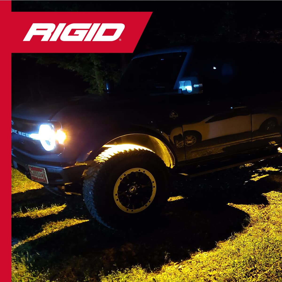 Amber RIGID INDUSTRIES Light Kit, Set of 6 Rock