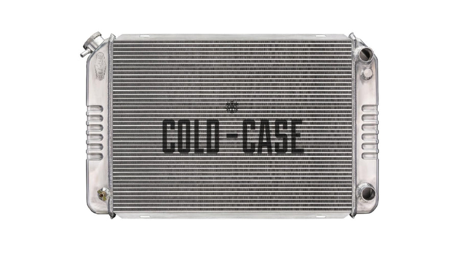 COLD - Radiator CaseCold, 30.188 in W x 19.688 in H x 3 in D, Passenger Side Inlet, Passenger Side Outlet, Aluminum, Polished