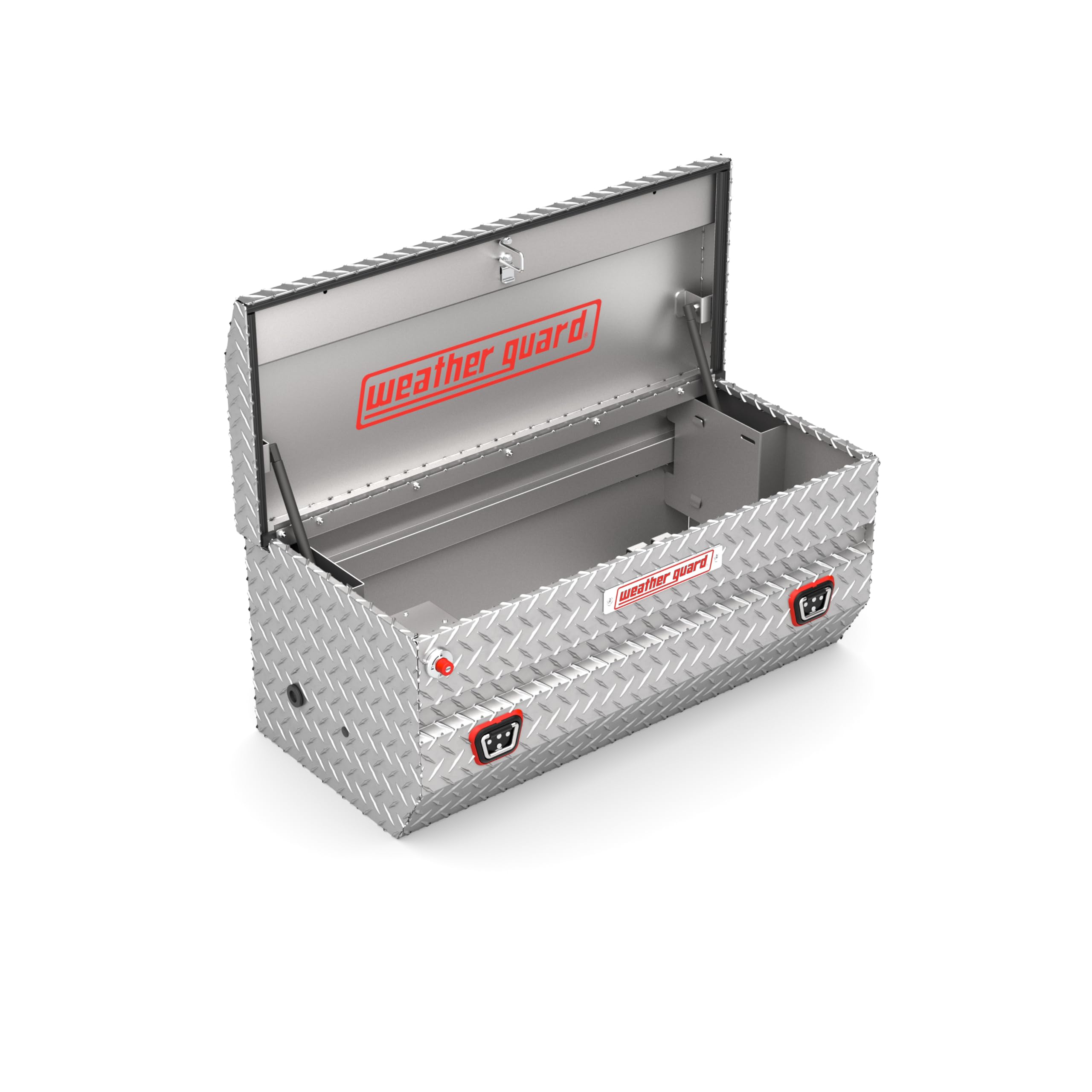 614-0-04 Weather Guard Aluminum All-Purpose Truck Tool Chest, Fits Full and Compact Size Trucks, 7.0 cu ft Storage Capacity (Clear)