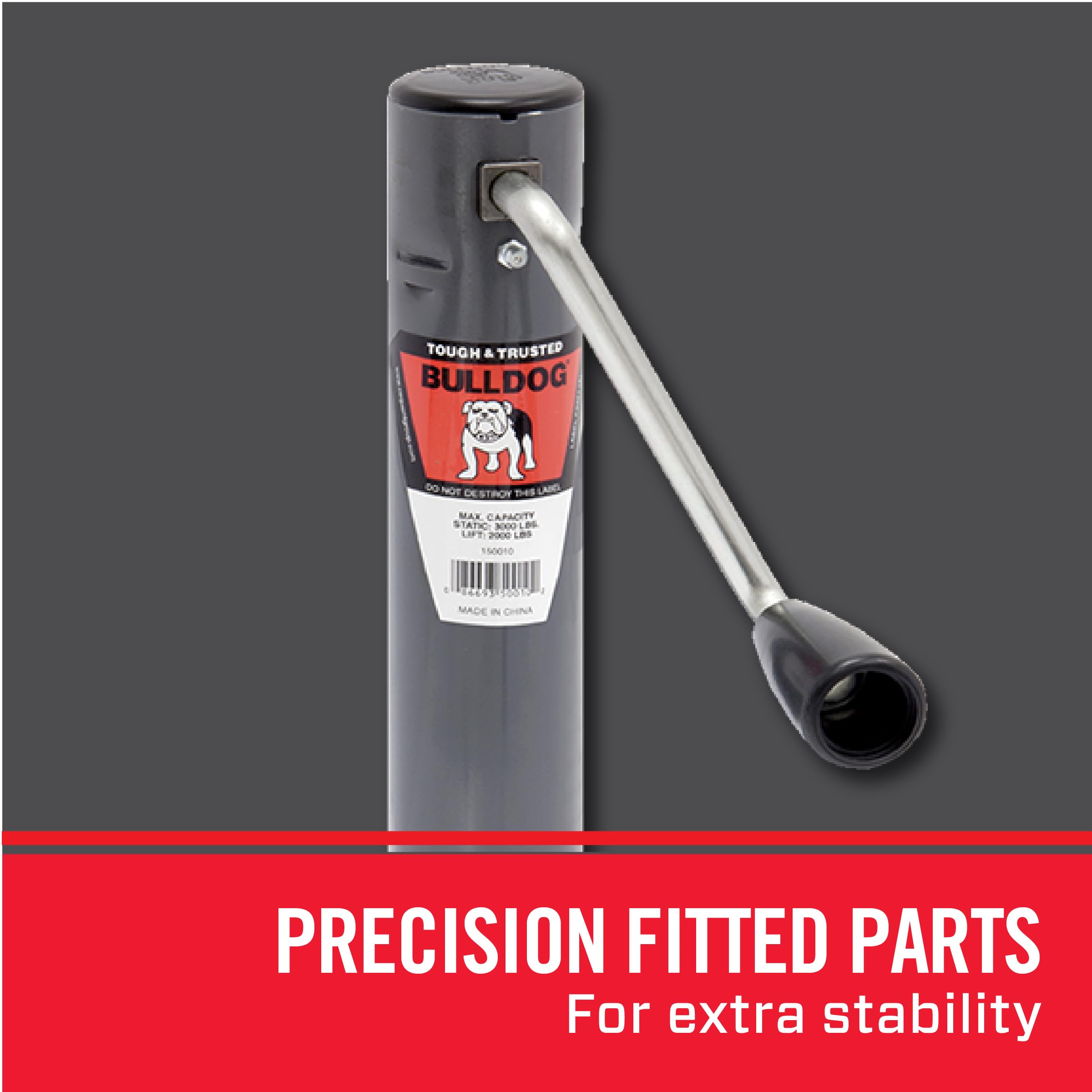 150010 BULLDOG Round Trailer Jack