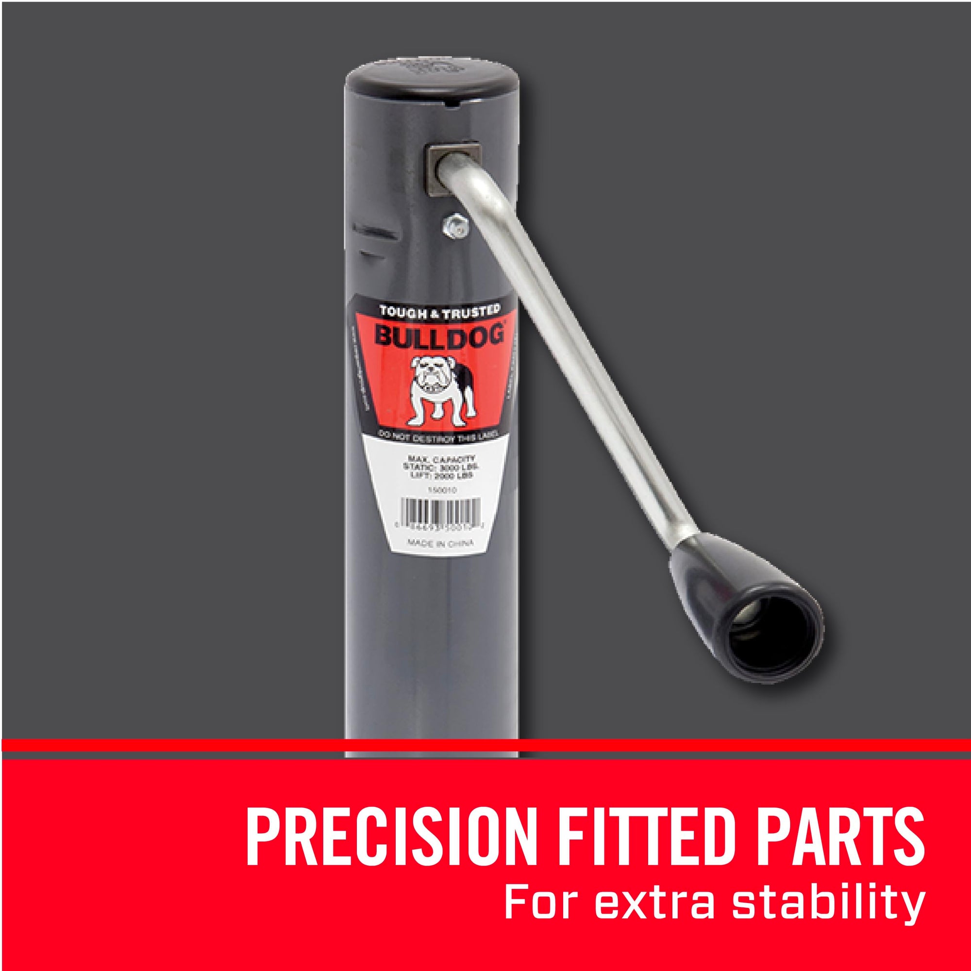 150010 BULLDOG Round Trailer Jack