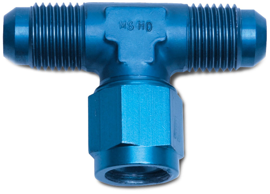 Edelbrock 614306 Russell Blue AN Tee-Female Adapter Fitting
