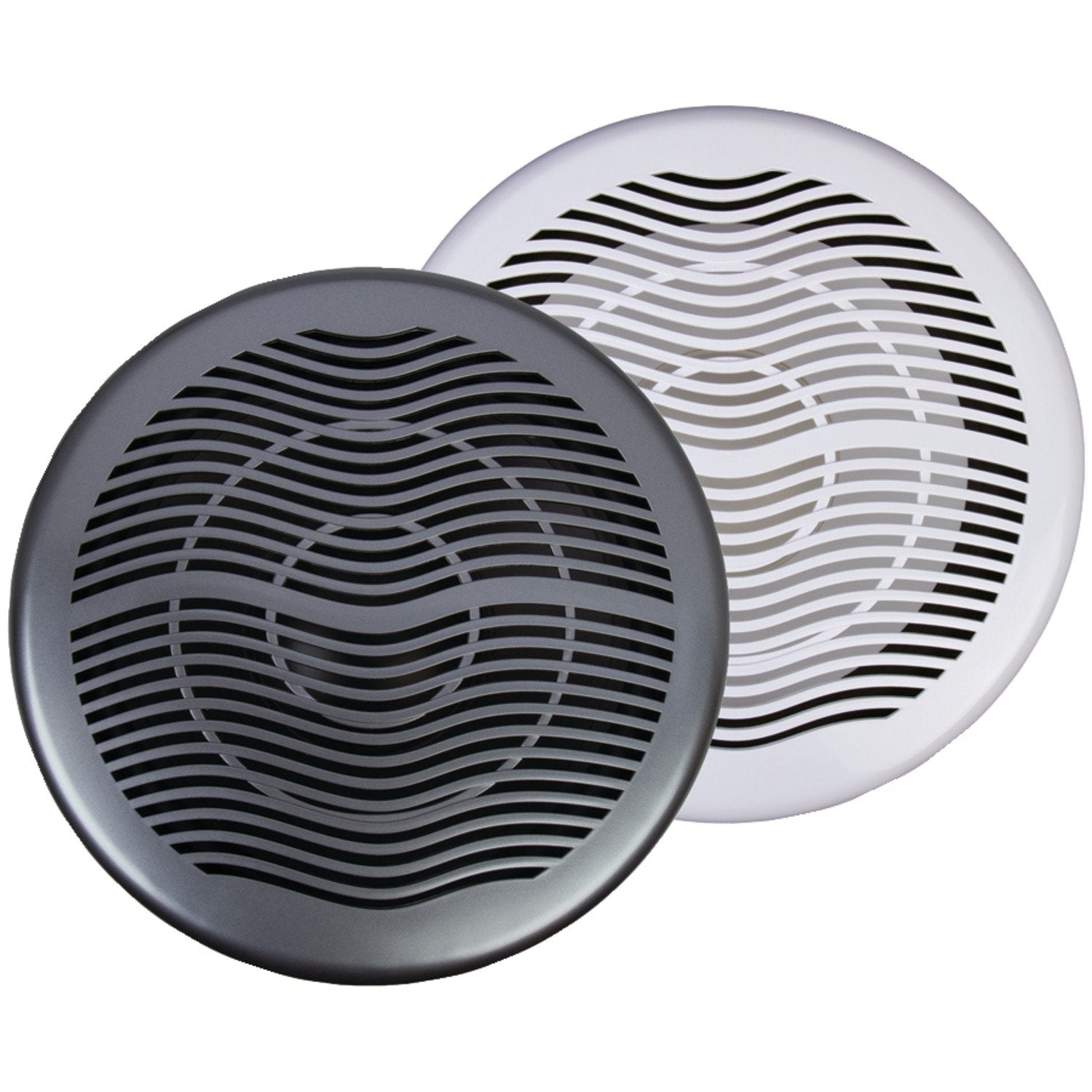 Marine Grade Power Acoustik 10" Subwoofer, White & Titanium Grills MW‐10WT