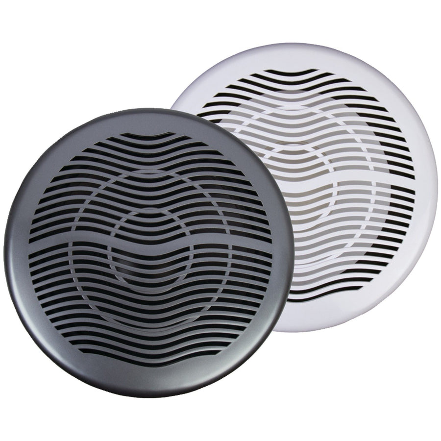 Marine Grade Power Acoustik 10" Subwoofer, White & Titanium Grills MW‐10WT