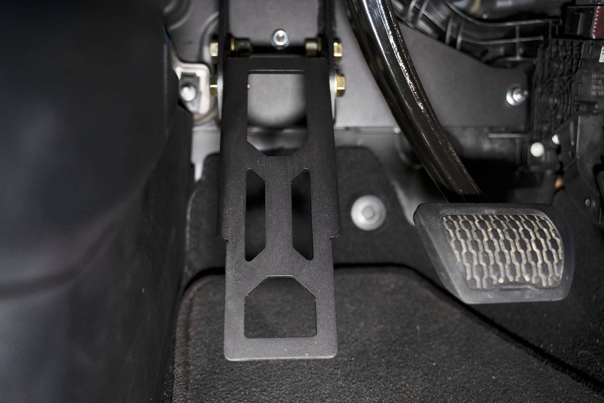 Adjustable Dead Pedal with 2018-2025 Jeep Wrangler JL & 2020-2025 Gladiator JT Compatible | Adjustable Foot Rest Angle | Left Side Mount | Automatic Transmission Only | DV8 Offroad
