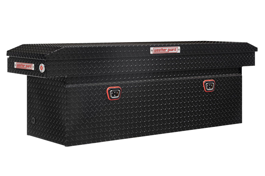 Weather Guard Saddle Box Model 123-5-04, Aluminum, Full Deep, Gloss Black, 15.0 cu ft