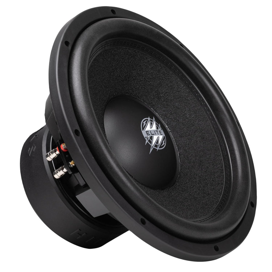 15 Inch Hifonics Elite Car Mount Subwoofer with Dual 4 Ohm Voice Coil Speaker 3000 Watt Peak Power Mobile Amplifier System, Black