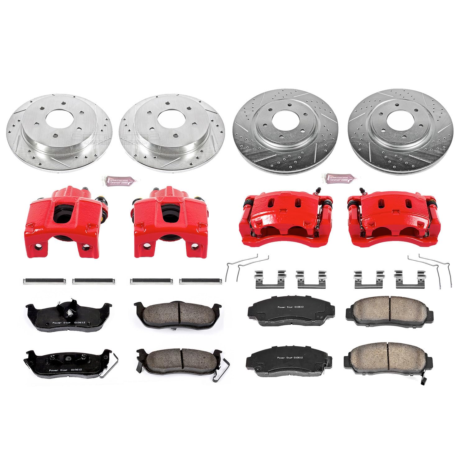 Power Stop Z23 Evolution Sport Brake Kit with Calipers For Mustang Ford 2011-2014 [Model Specific]