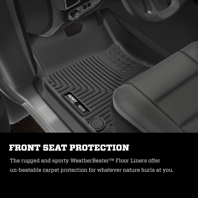 Weatherbeater Husky Liners | Fits 2019 Dodge Ram 3500 Crew Cab - Front & 2nd Row Liner