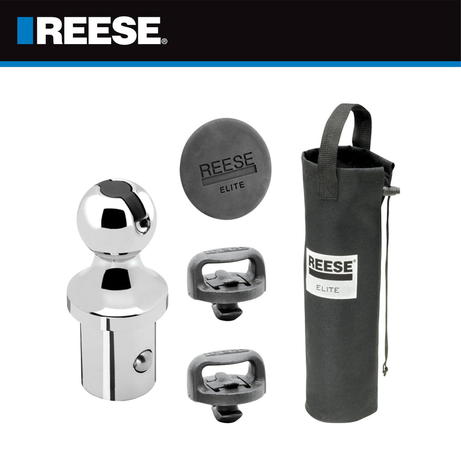 Gooseneck Hitch Head Accessory, Reese Towpower 30137 Elite Series Kit, Gooseneck Hitch Ball, Storage Bag, Safety Chains, Hole Cover