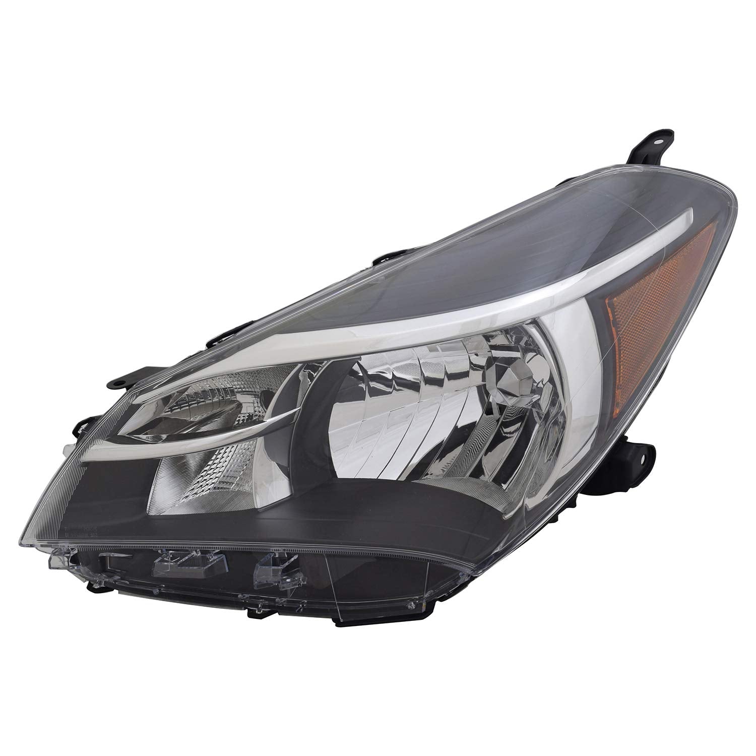 Left TYC Headlight Assembly Compatible with 2015-2017 Toyota Yaris