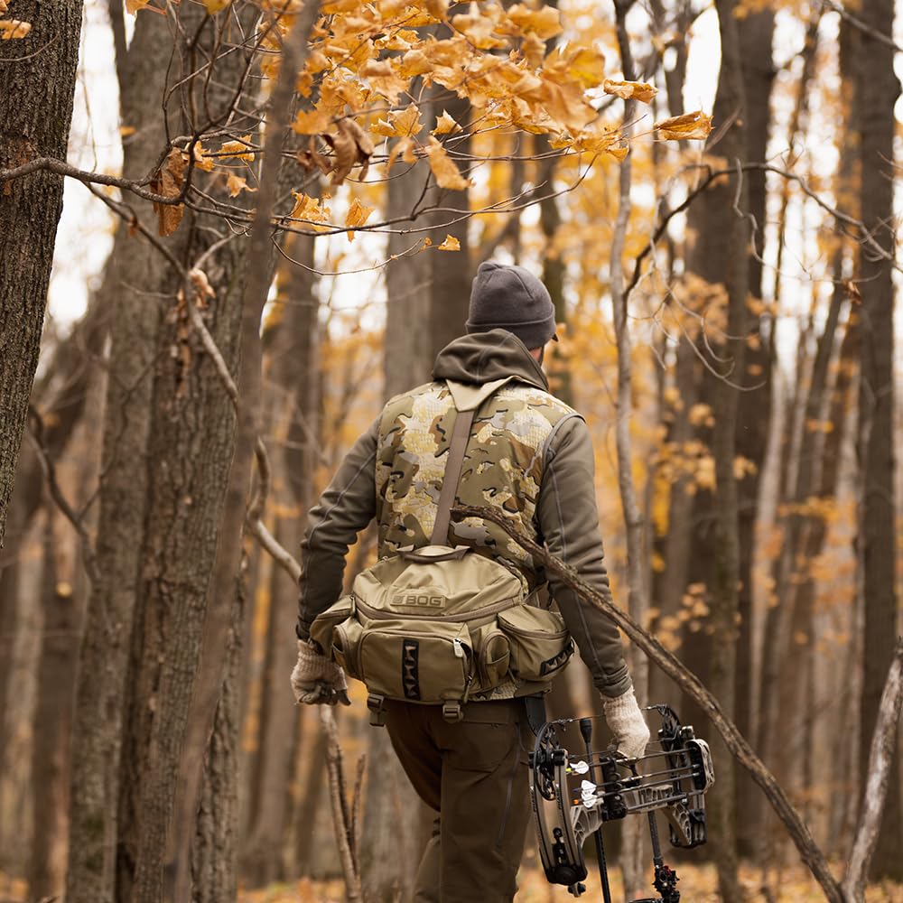 Ultimatum BOG Lumber Fanny Hunting Pack with 1100 cubic in Capacity, 2.44 lb Lightweight Design, and YKK Zippers for Hunting, Hunting Accessories, Day Pack