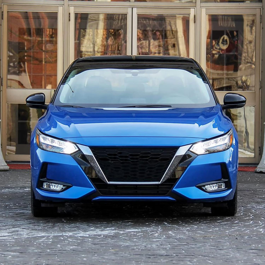 Fog Lights Spec-D Tuning Chrome with OE Wiring and Switch Compatible with 2020-2021 Nissan Sentra, L+R Pair Assembly