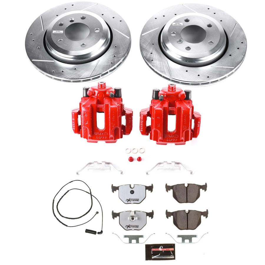 Power Stop Rear KC5729-26 Z26 Street Warrior Brake Kit For BMW 330Ci 2006 [Model Specific]