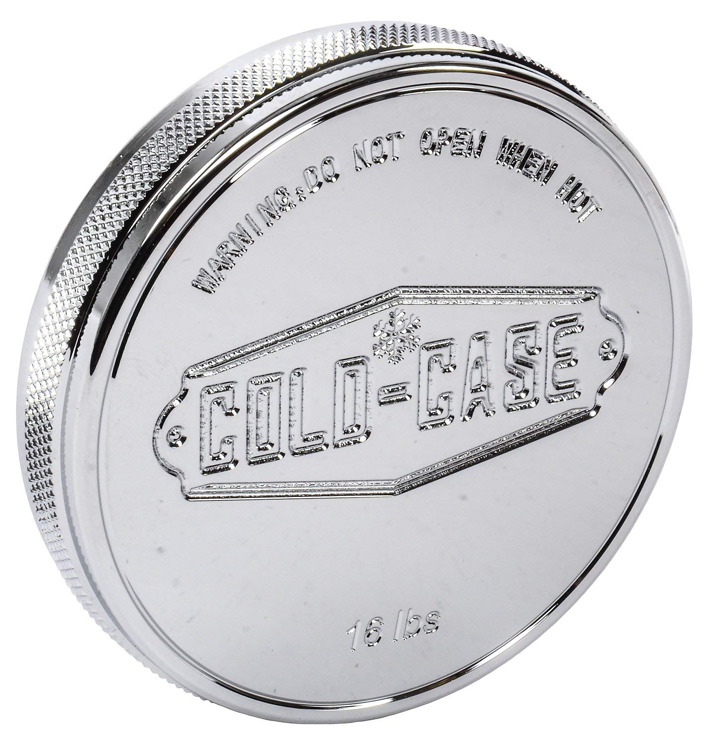 COLD - RADIATORS COLD CASE Radiator Cap Billet Polished, Silver (RC100)
