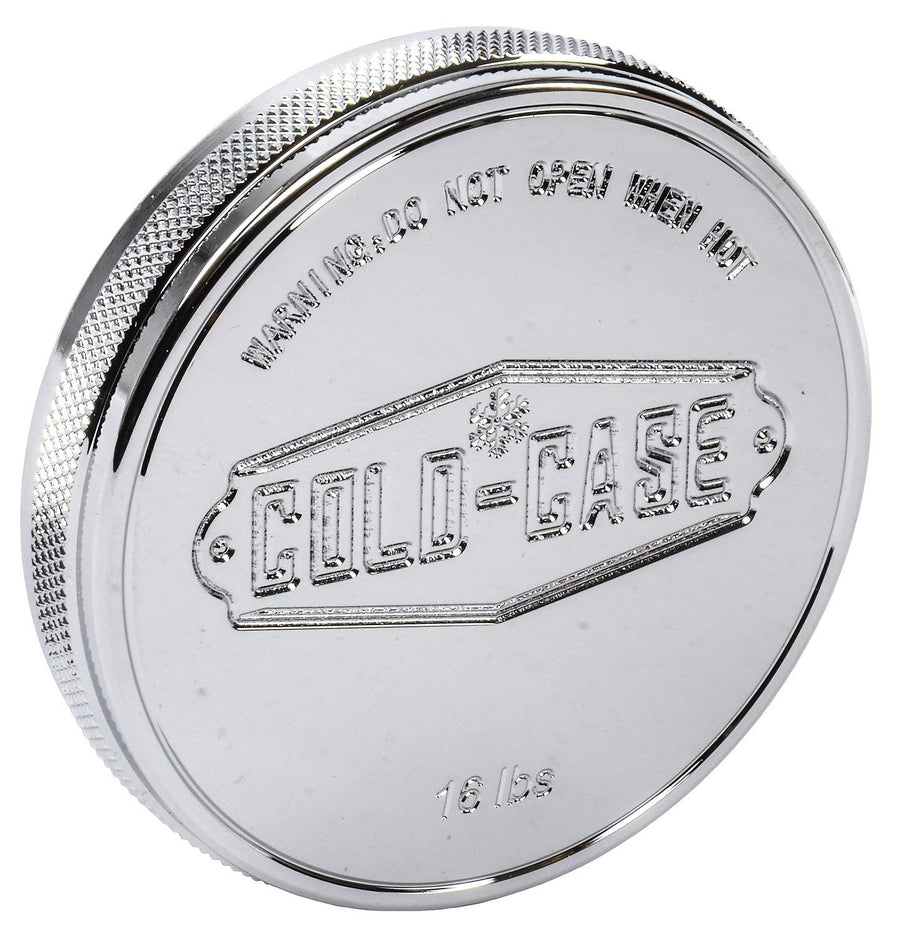 COLD - RADIATORS COLD CASE Radiator Cap Billet Polished, Silver (RC100)