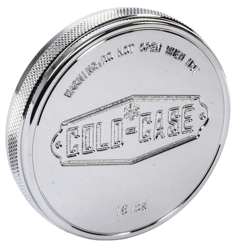 COLD - RADIATORS COLD CASE Radiator Cap Billet Polished, Silver (RC100)