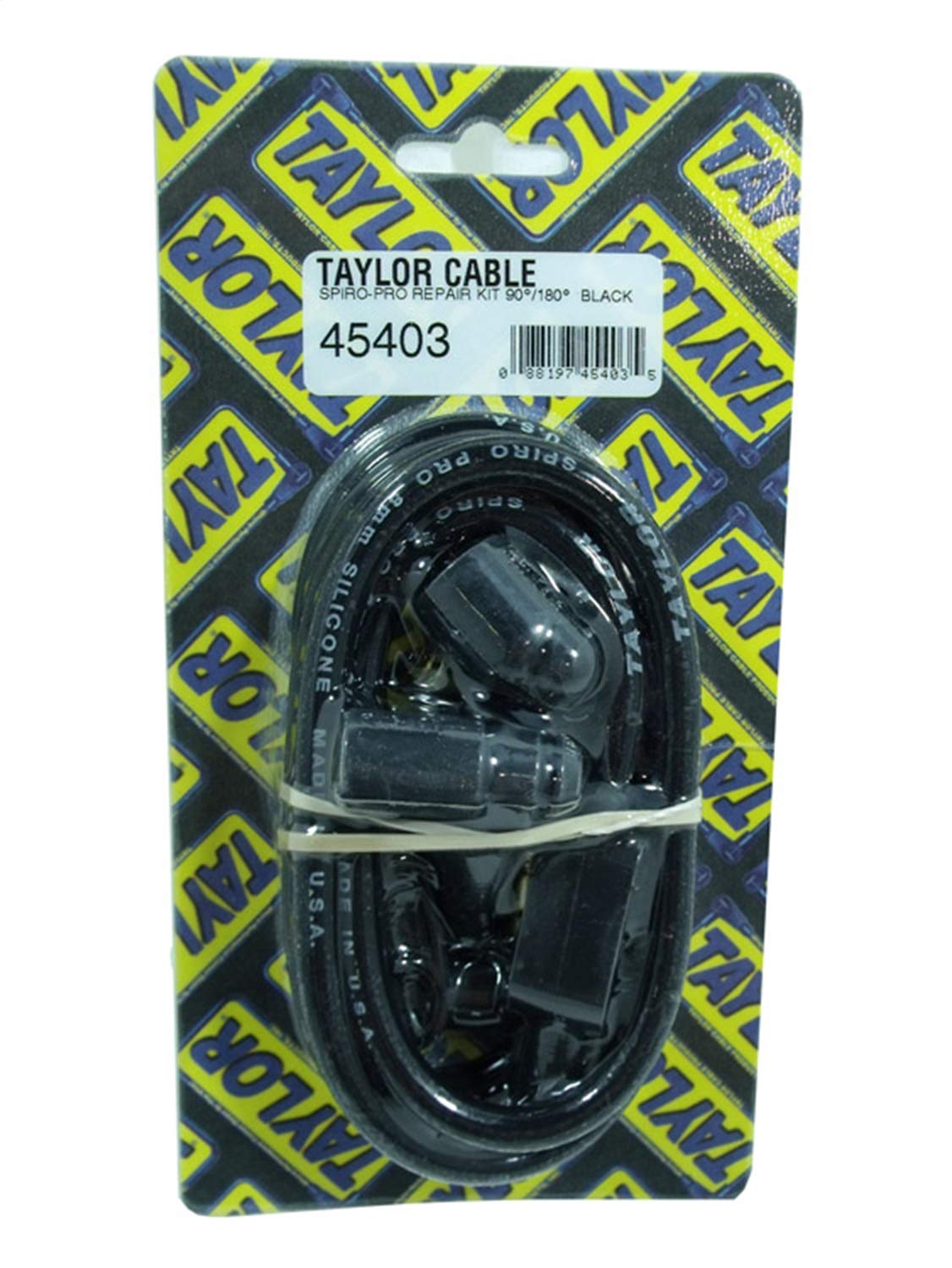 Taylor Cable Spark Plug and Coil Wire Repair Kit Spiro-Pro Black 8mm (45403)