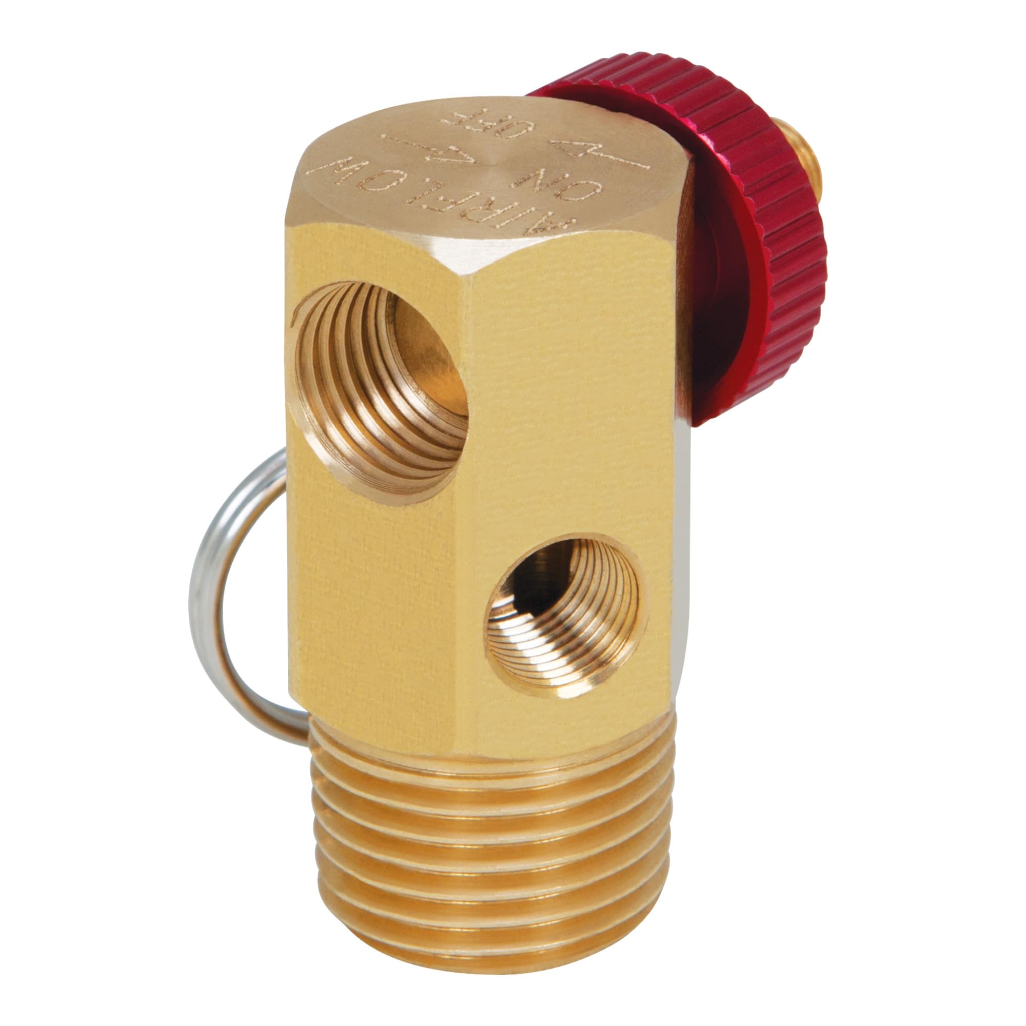 Air Tank Manifold Performance Tool W10056 With Fill Port , Ball Valve, & Relief Bypass , Gold
