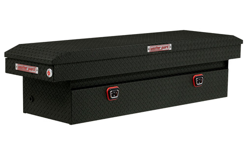 Weather Guard Saddle Box Model 127-52-04, Aluminum, Full Standard, Textured Matte Black, 11.0 cu ft