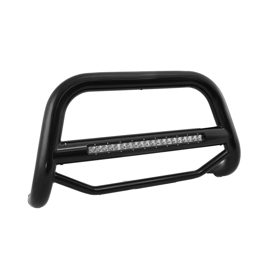 MAX Black Horse Beacon Bull Bar No Skid Plate Black Compatible with 2001-2003 Ford Explorer Sport|2001-2005 Ford Explorer Sport Trac-MAB-FOB2801B