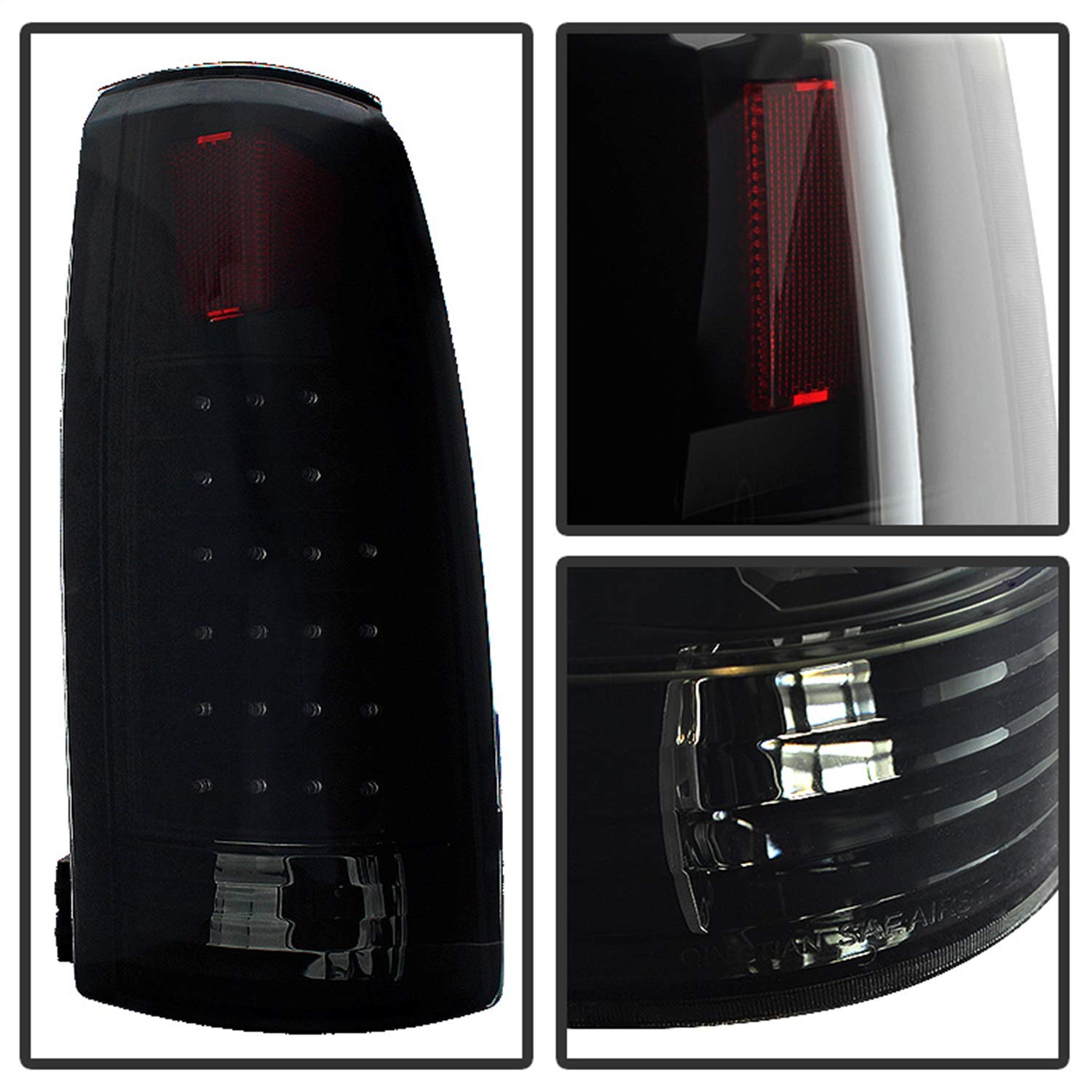 Chevy C/K Series Xtune ALT-JH-CCK88-LED-BKSM Tail Light