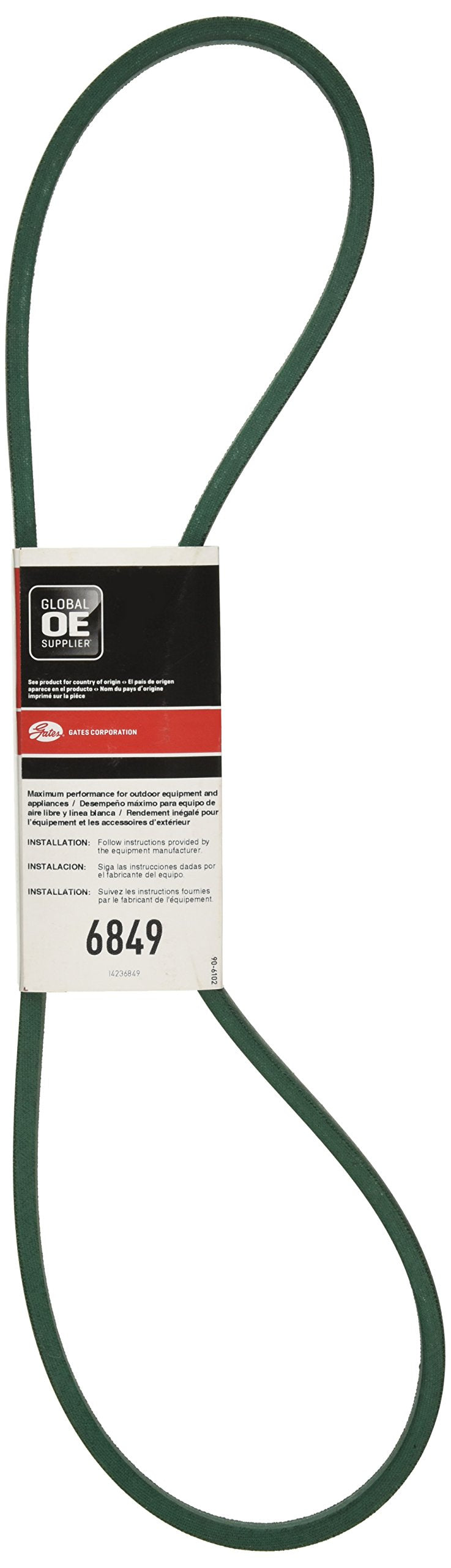 Gates 1/2" X 49" PoweRated 6849 V-Belt