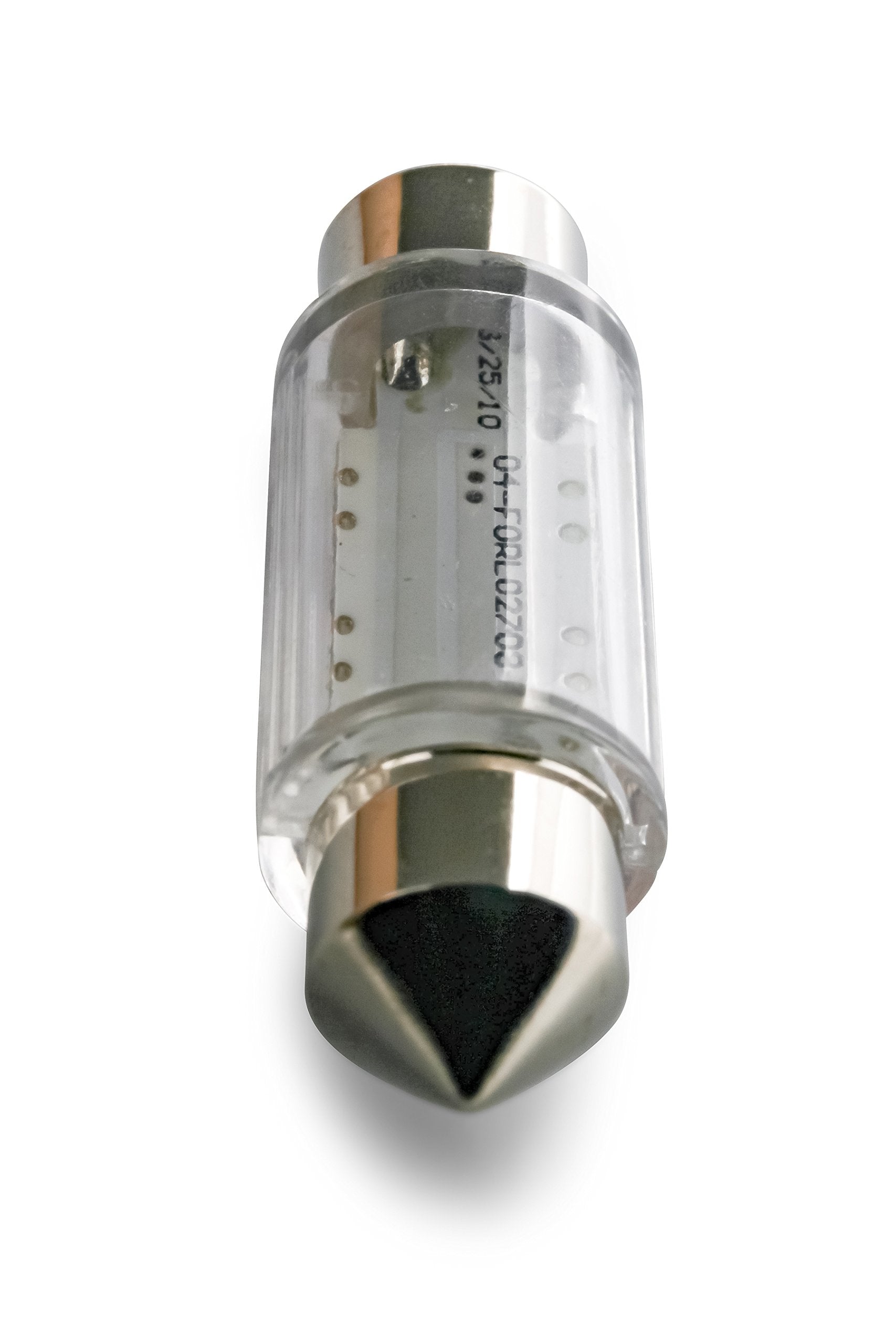 LED Camco Replacement Bulb | Replaces 211-2 (Festoon) 336mm Length Style Light Bulbs | Features 2 Individual Lights for Bright White Light | 12V, 1 Bulb (54637)