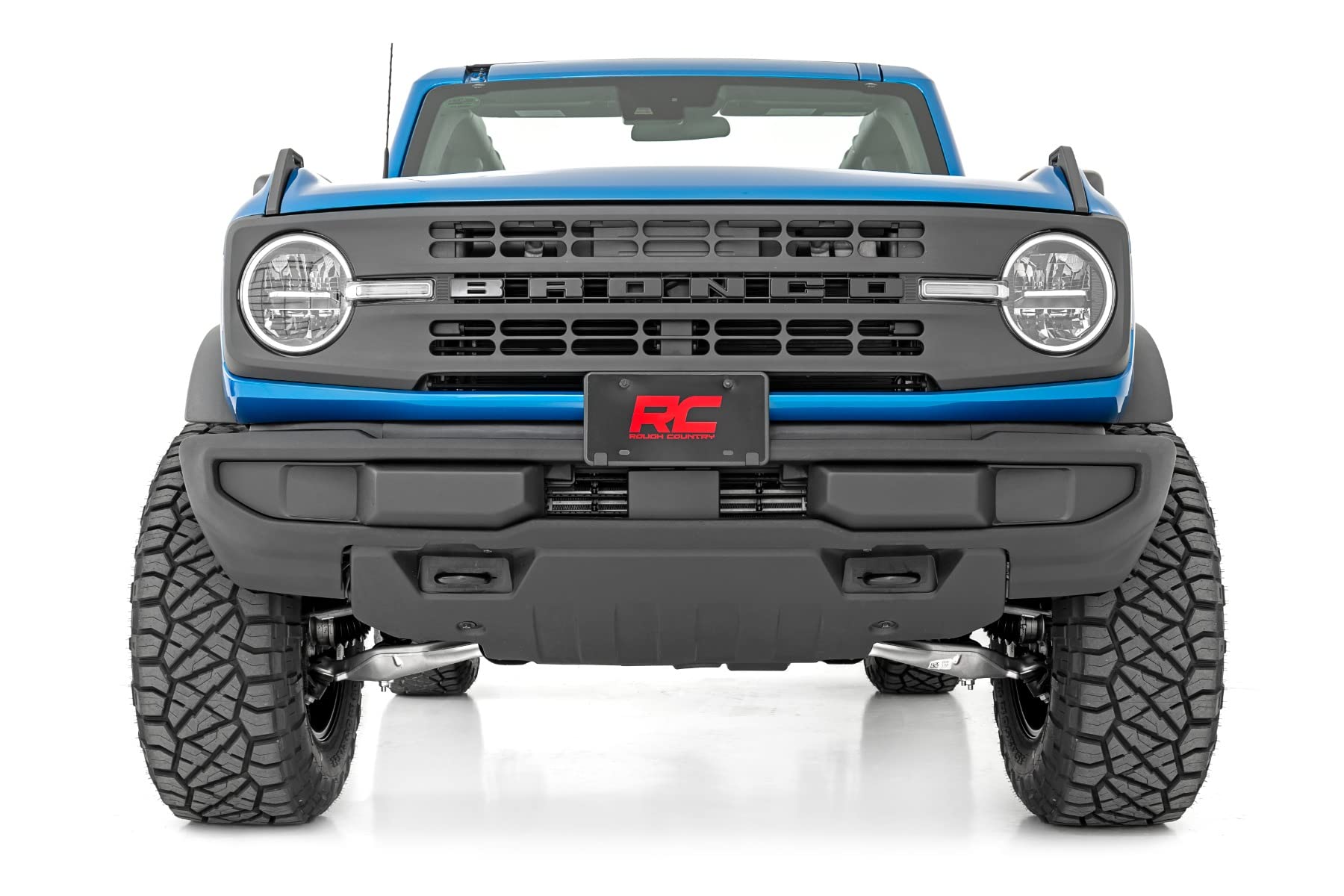 Rough Country N3 Loaded Rear Struts for Ford Bronco (2021-2025) 2" Lift - Pre-Loaded Coil Strut, Bolt-On Install, Set of 2