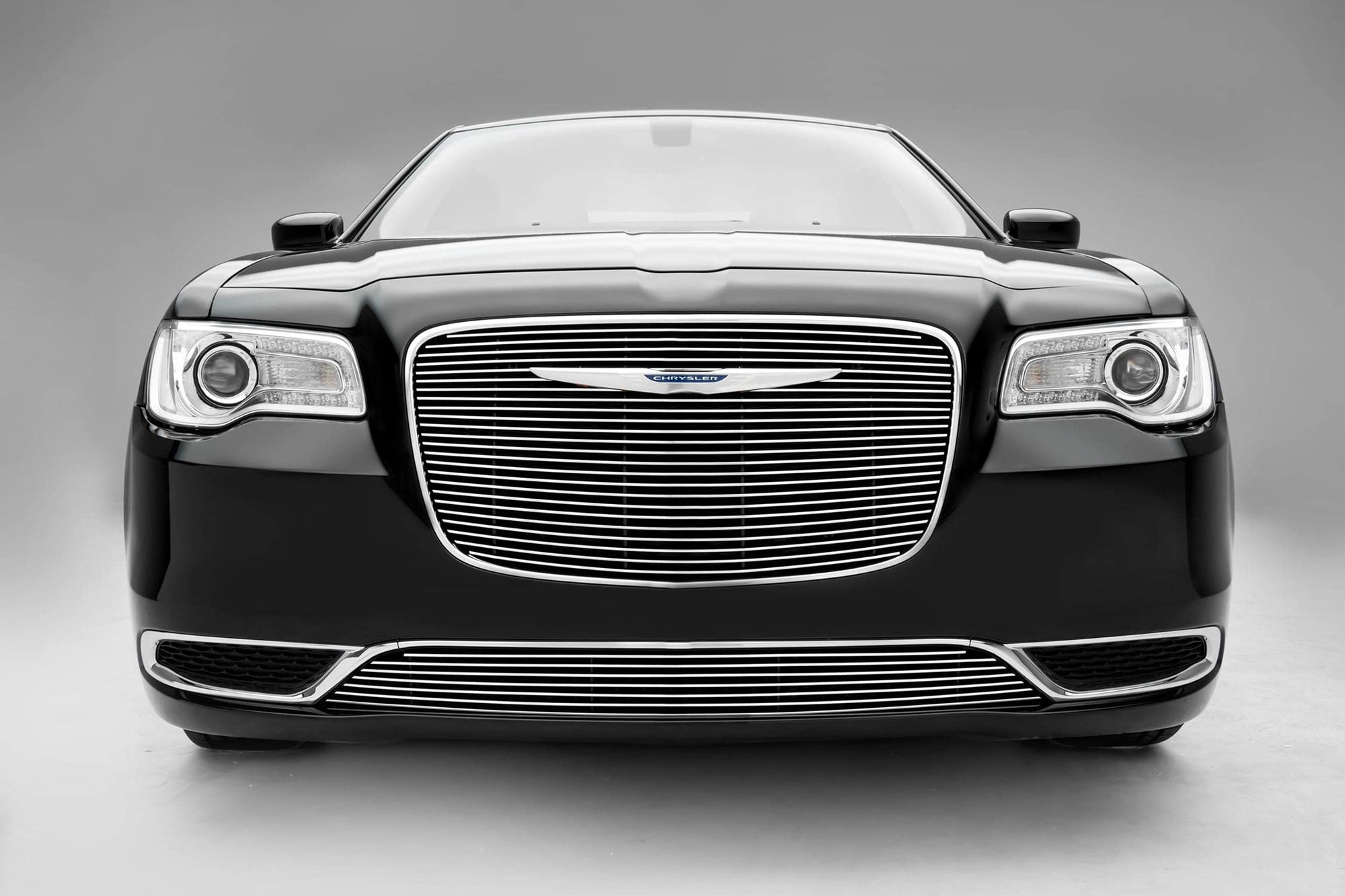 2015-2018 Chrysler 300 T-Rex Grilles Billet Grille, Polished, 1 Pc, Overlay - PN #21436