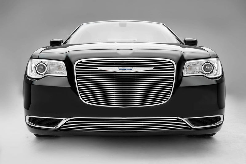 2015-2018 Chrysler 300 T-Rex Grilles Billet Grille, Polished, 1 Pc, Overlay - PN #21436