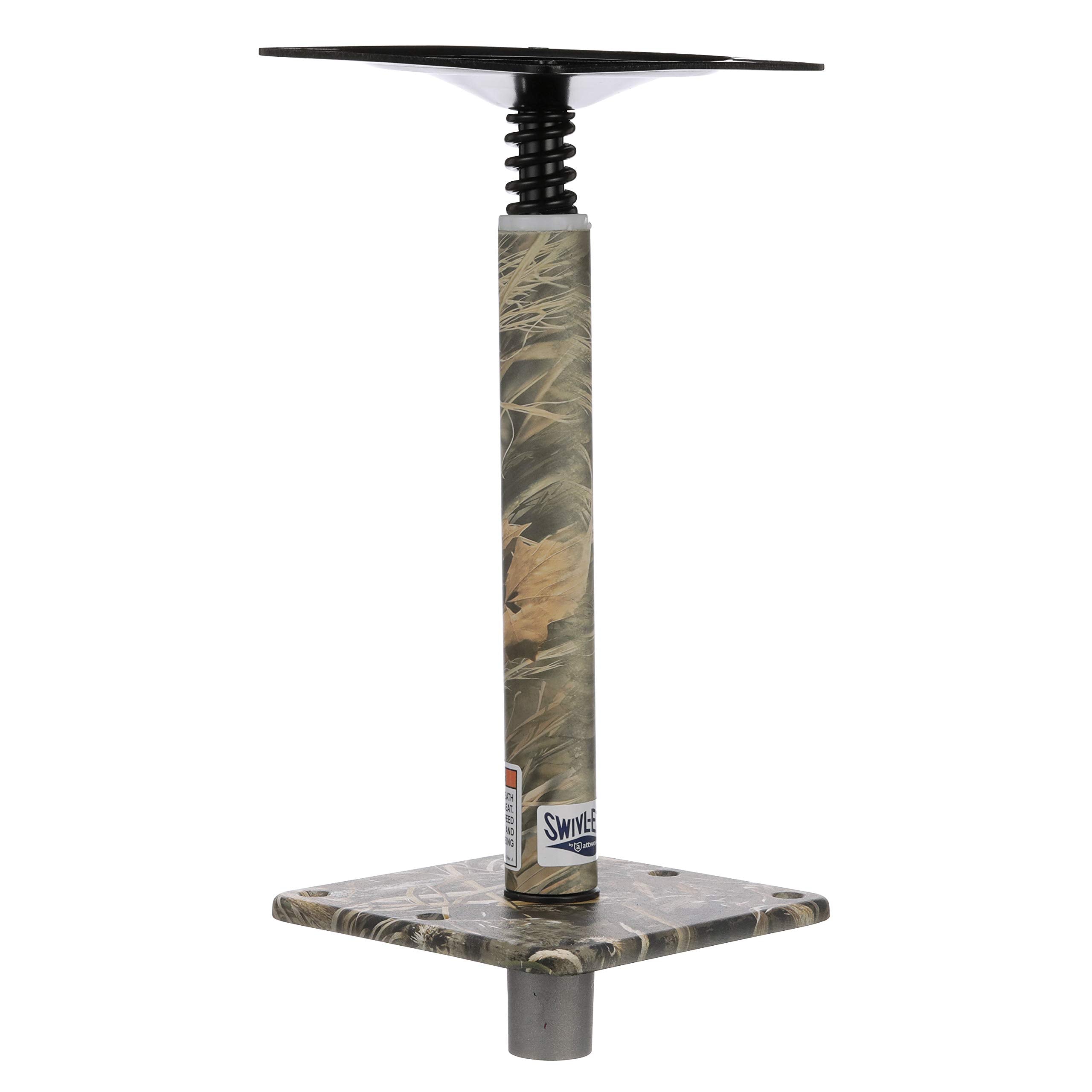 Swivl-Eze Lock’N-Pin ¾-Inch Pedestal Package Attwood, Camouflage Finish, 11 Inches Tall, 7-Inch x 7-Inch Base Plate
