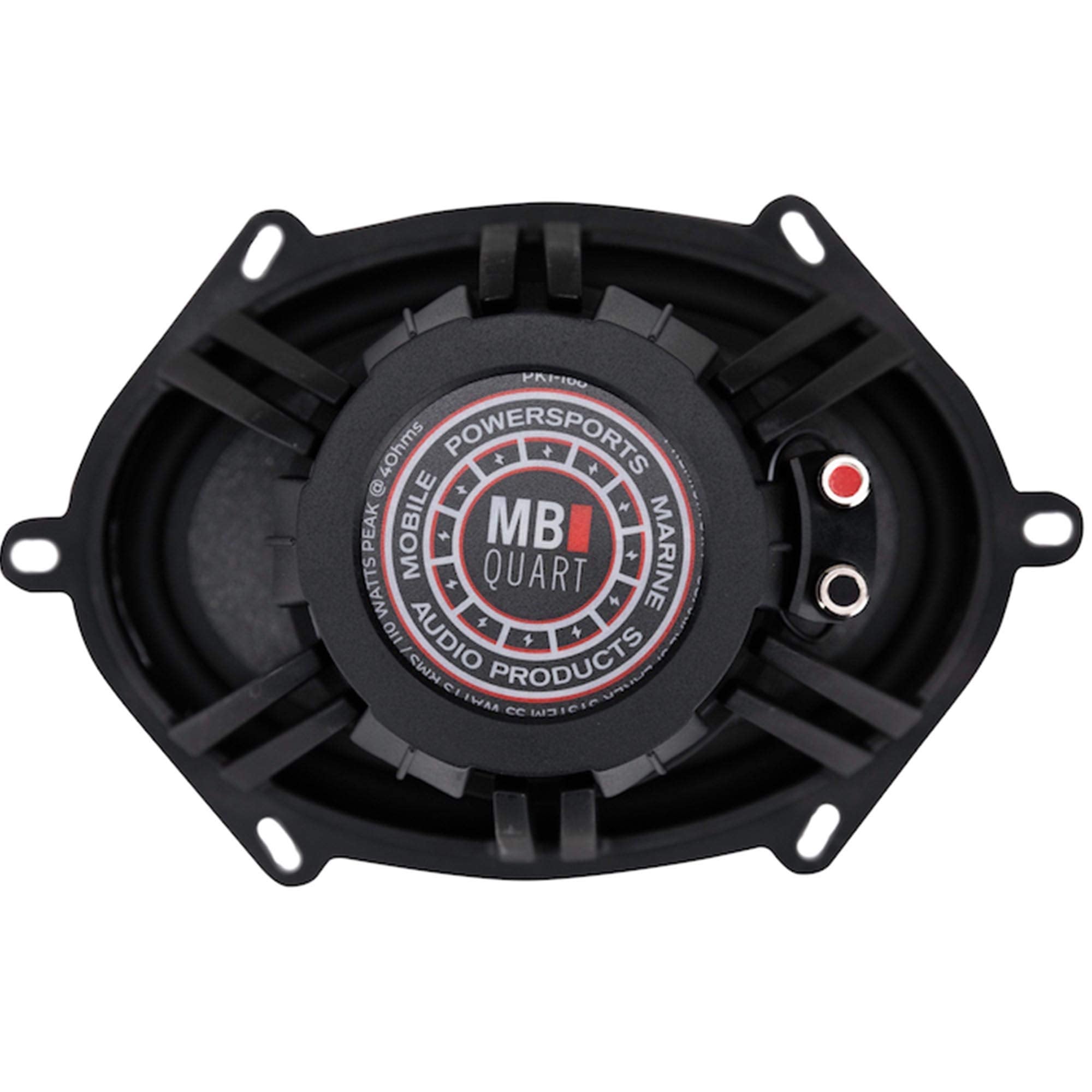 MB Quart Premium Car Speakers PK1-168 (Black, Pair) – 5x7-6x8 Inch Coaxial Speaker System, 220 Watt, 2-Way Car Audio, 4 OHMS (Grills Not Included)