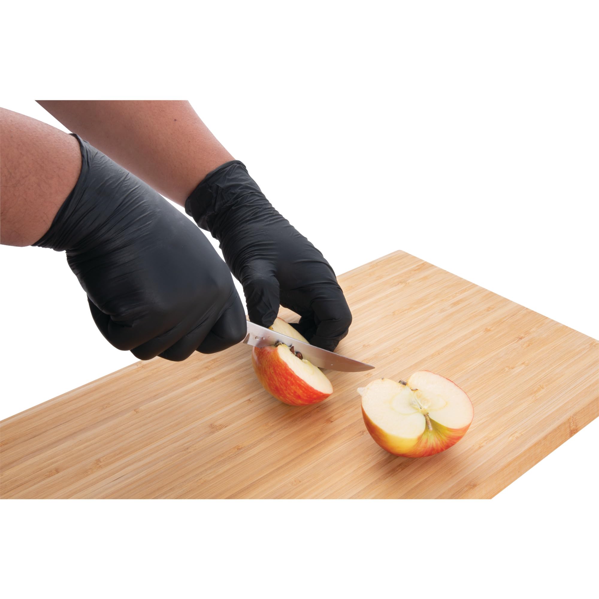 Large Performance Tool W89012 Black Nitrile Gloves Medium
