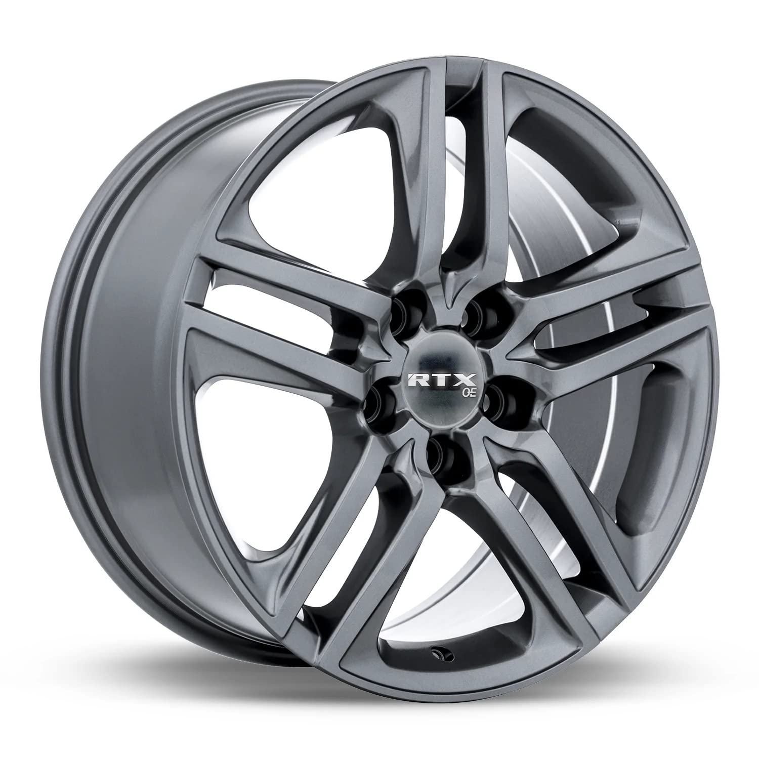Custom RTX KITA Wheel - 18x8, 45 Offset, 5x114.3 Bolt Pattern, 64.1mm Hub - Gunmetal Rim