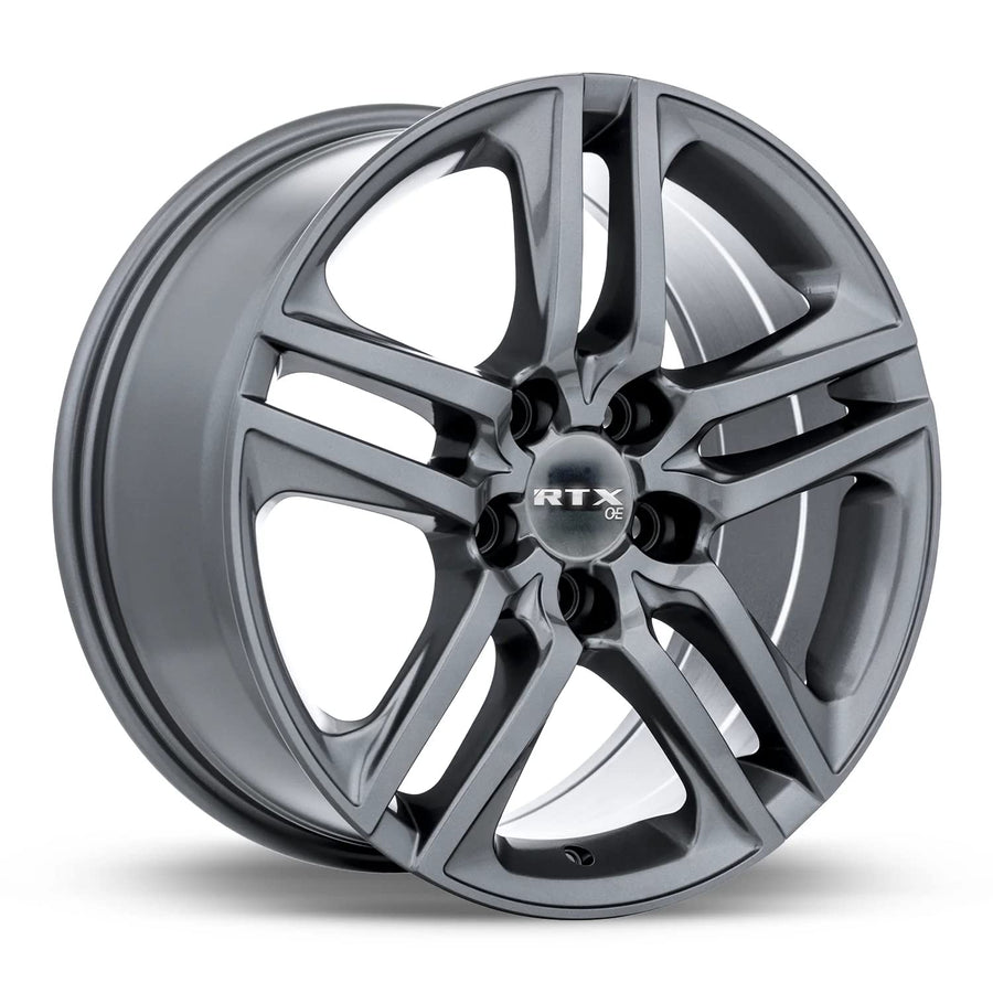 Custom RTX KITA Wheel - 18x8, 45 Offset, 5x114.3 Bolt Pattern, 64.1mm Hub - Gunmetal Rim