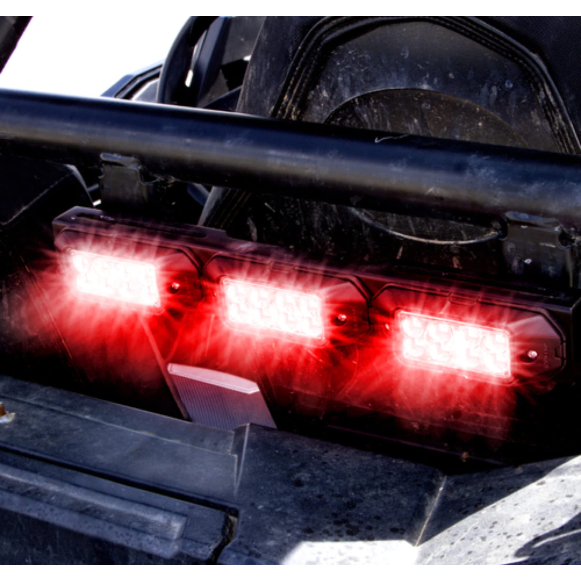 XKGLOW UTV Signal + Horn Kit - 2 White 2 Red 2 Amber Pods