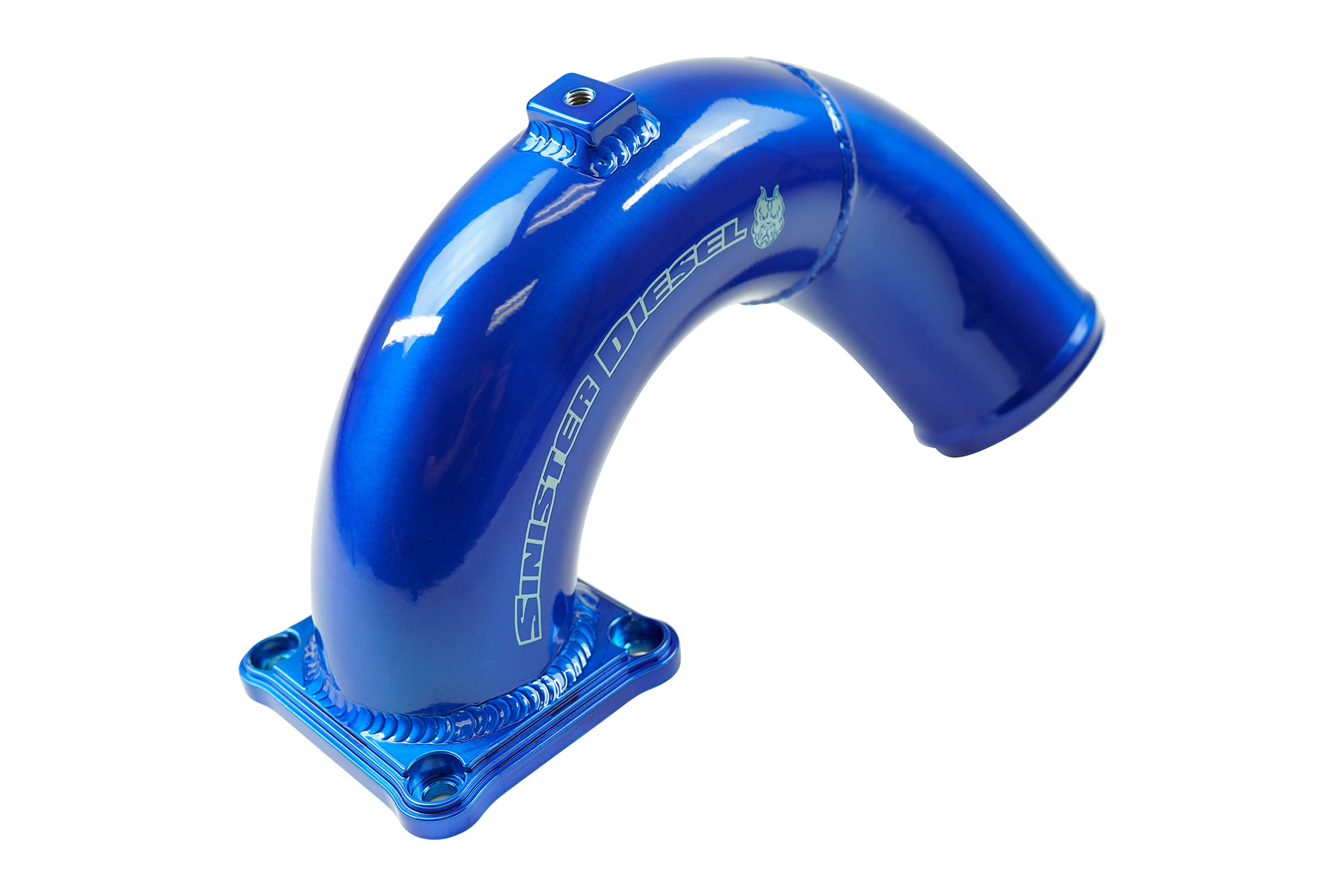 Sinister Diesel Intake Elbow Blue for Dodge Cummins 1998.5-2002 5.9L