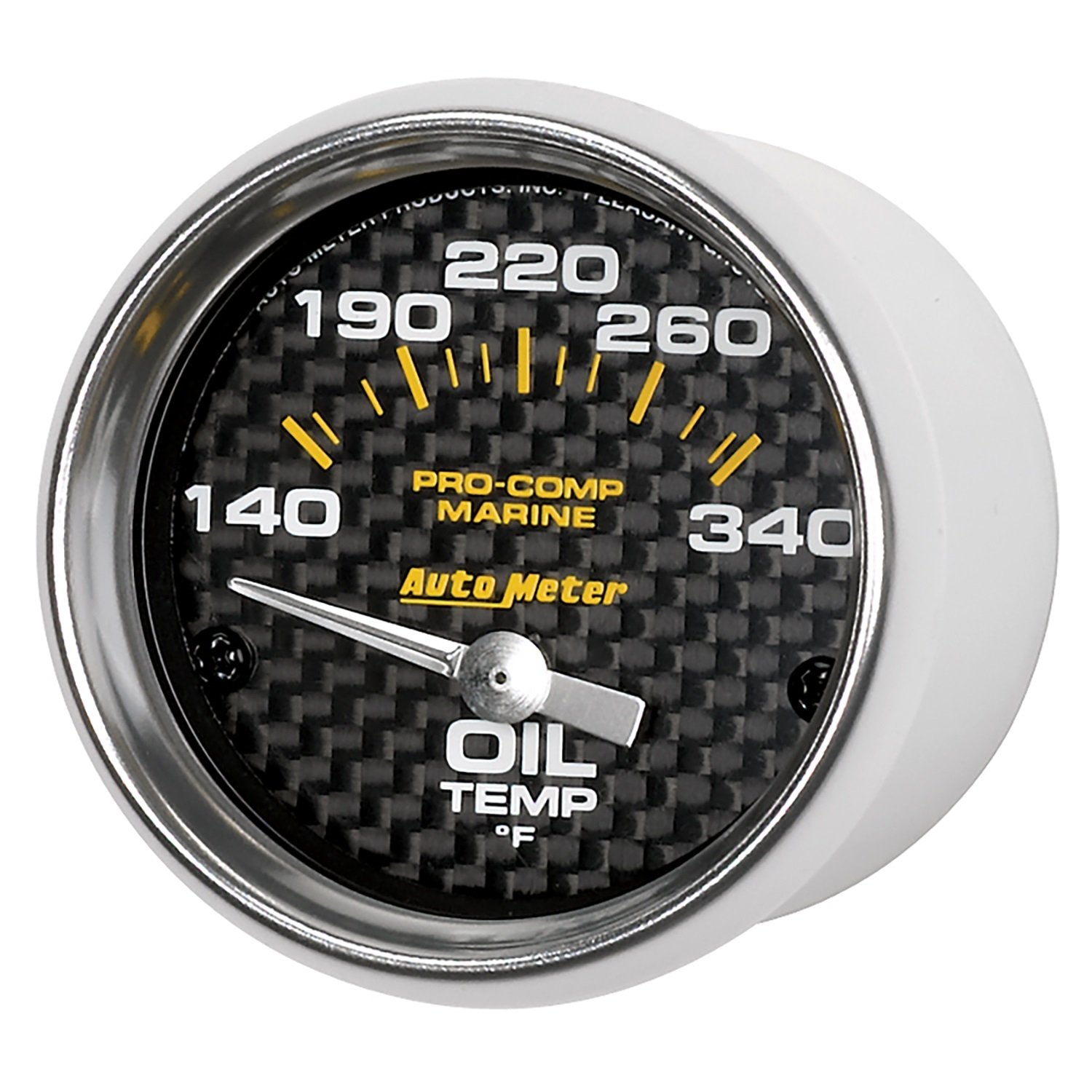 Oil Temp AutoMeter Gauge, 2 1/16", 140-300ºf, Electric, Marine Carbon Fiber (200764-40),Multi