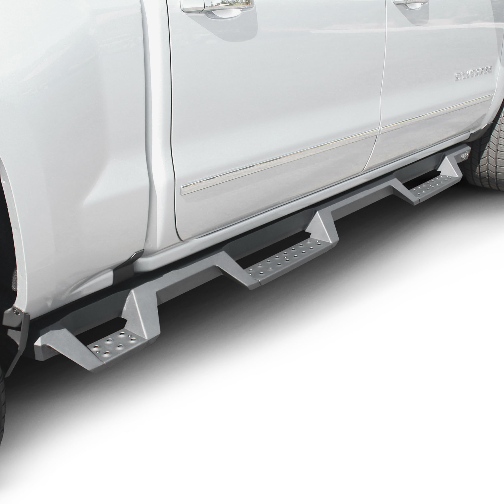 HDX Westin 56-534565 Drop Wheel to Wheel Nerf Bars fits 2007-2018 Silverado Sierra 1500 Crew Cab 5'5" Bed (Exc Classic) Textured Black Pair