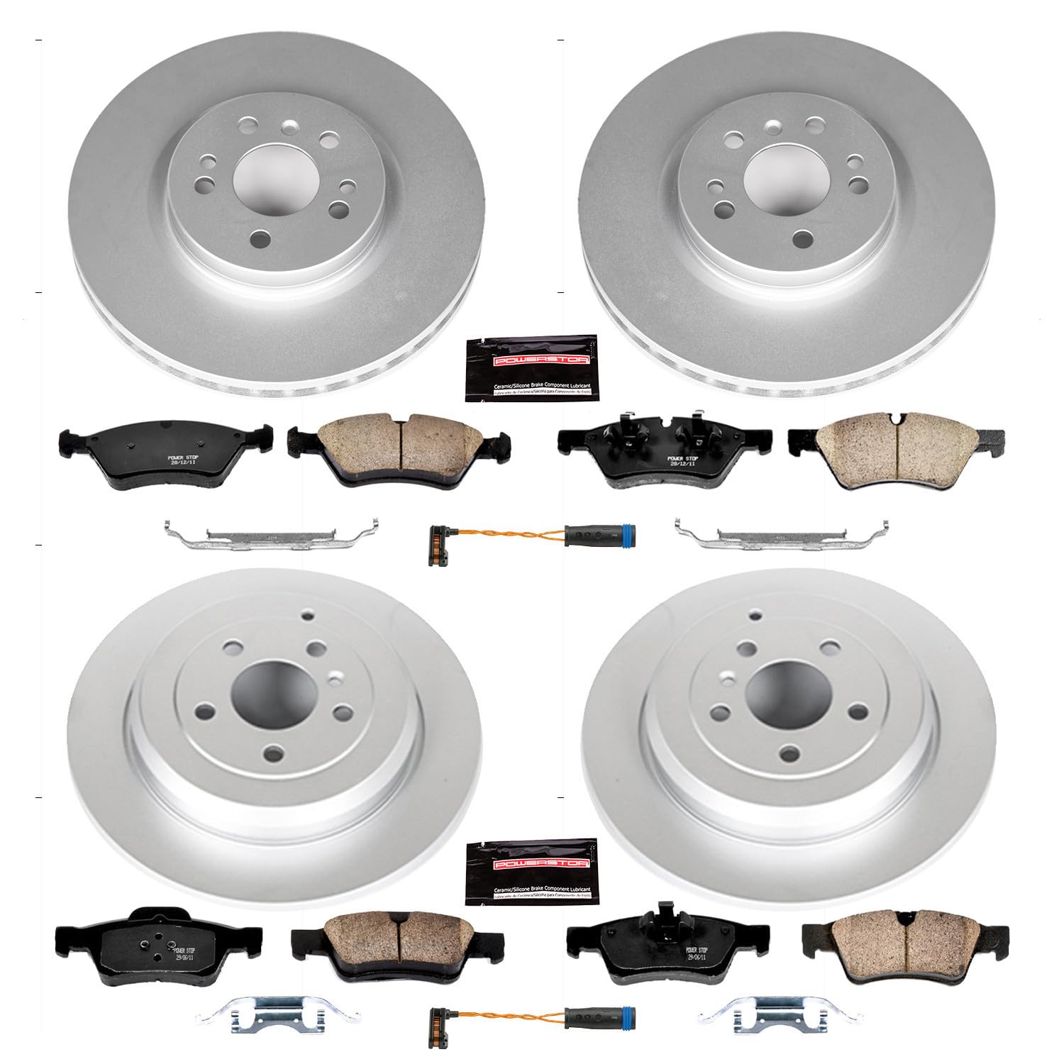 Power Stop Z23 Evolution Geomet Coated Brake Kit For ML320, ML350, ML450, ML500, R320, R350, R500 [Model Specific]