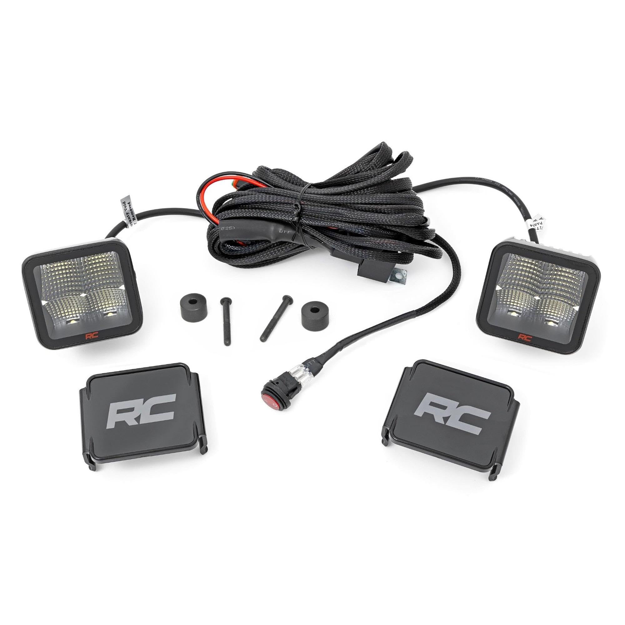 2" Rough Country Spectrum Series LED Hood Cowl Kit for 18-24 Jeep JL/JT - 80062