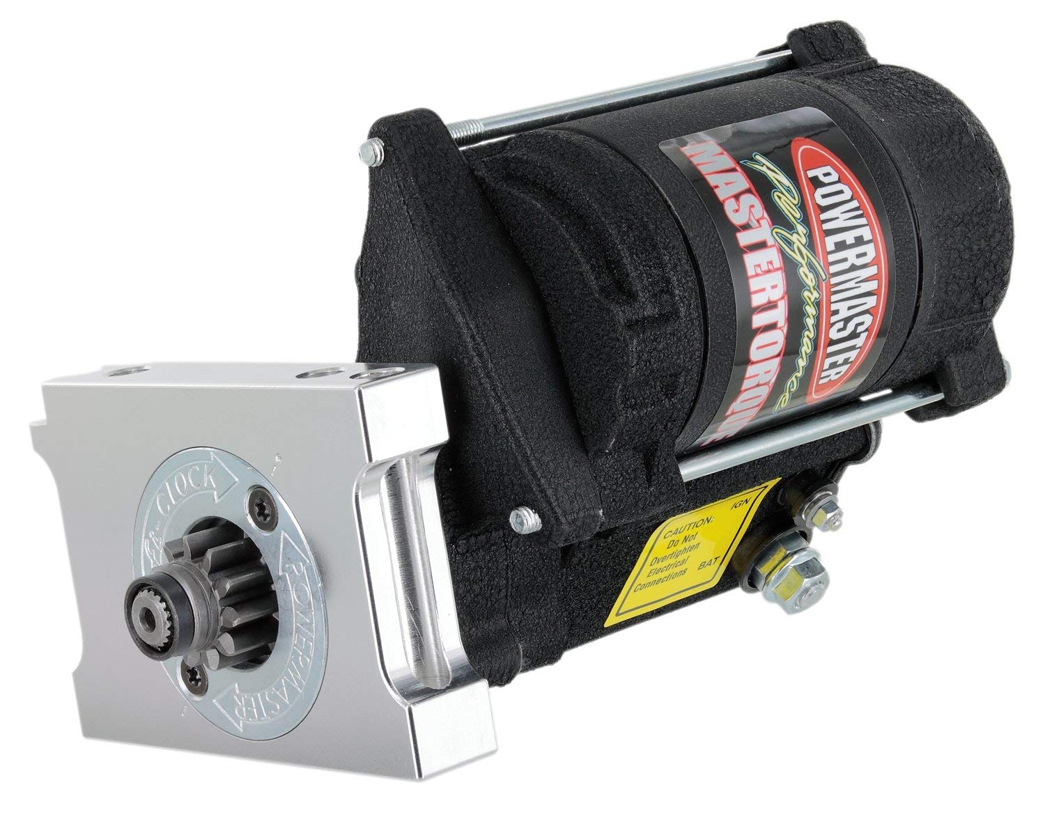 9600 Powermaster Str Master Infi-Clock Chevy Universal Straight Mtg 153/168T Flyw 14:1 Black Wrinkle