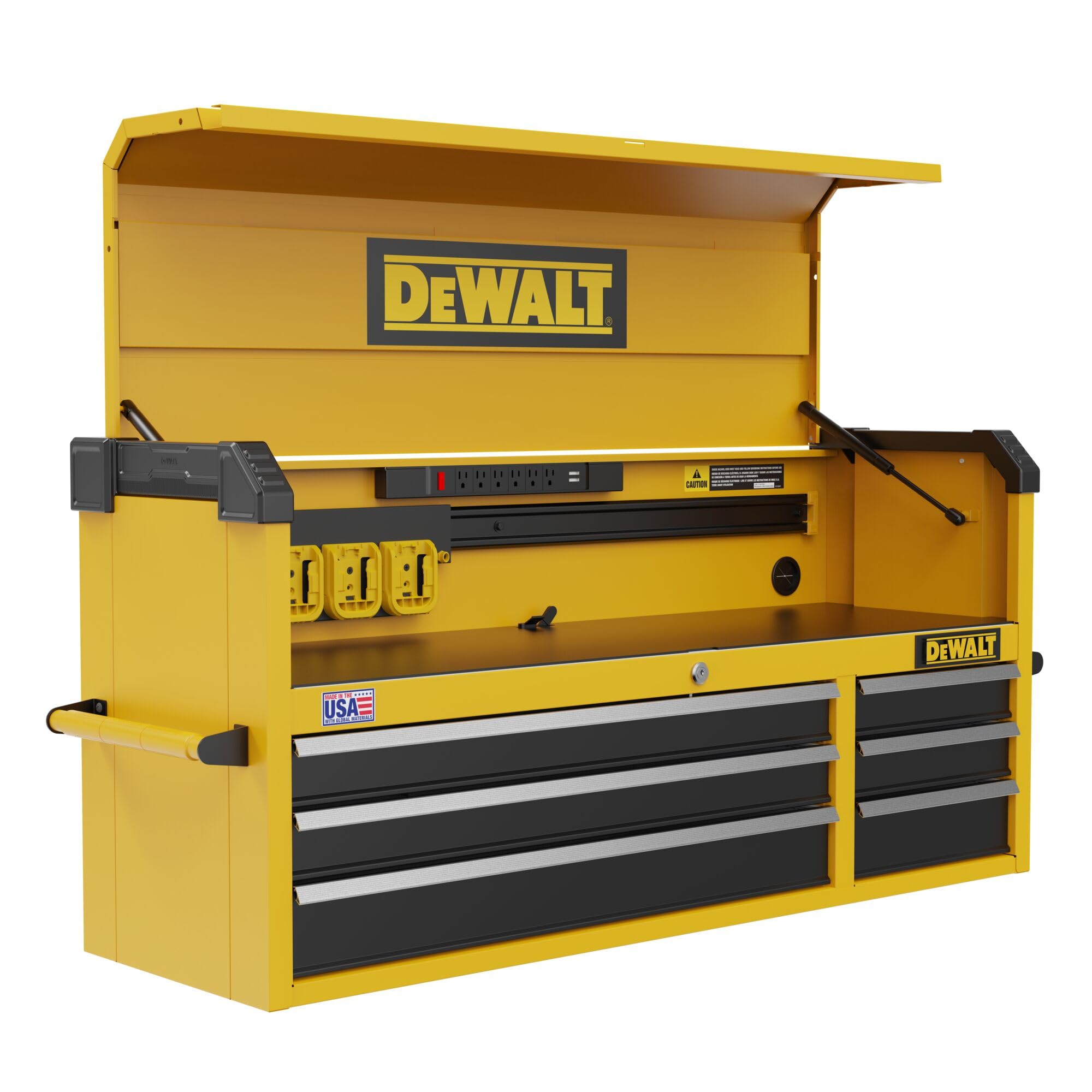 DEWALT 52 Inch Tool Chest with 6 Drawers, 100lb Drawer Capacity, DEWALT Workshop Storage System Compatible (DWST52071)