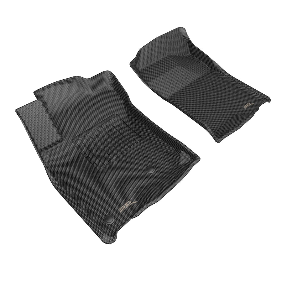 Custom Fit 3D MAXpider Kagu Floor Mat (Black) Compatible with Lexus GX470 2003-2009 - Front Row